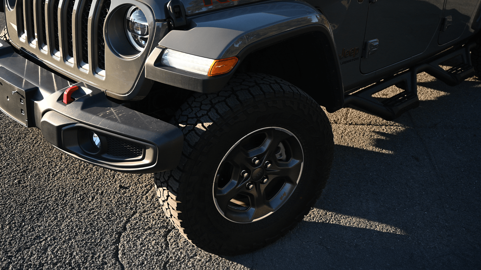 Jeep Rubicon Closeup of Tires